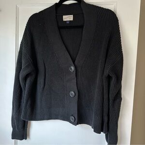 Daniel Rainn Charcoal Button-Up Cardigan